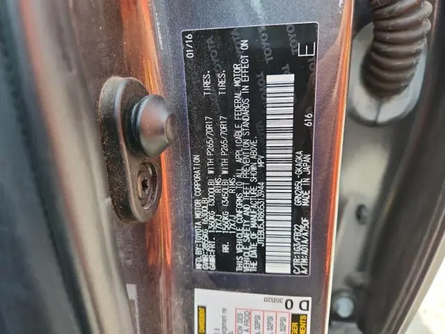 2016 TOYOTA 4RUNNER SR5/SR5 PREMIUM  