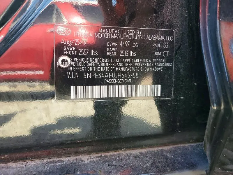 2018 HYUNDAI SONATA LIMITED  