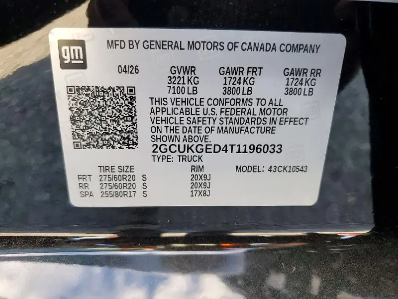 2026 CHEVROLET SILVERADO K1500 LTZ  