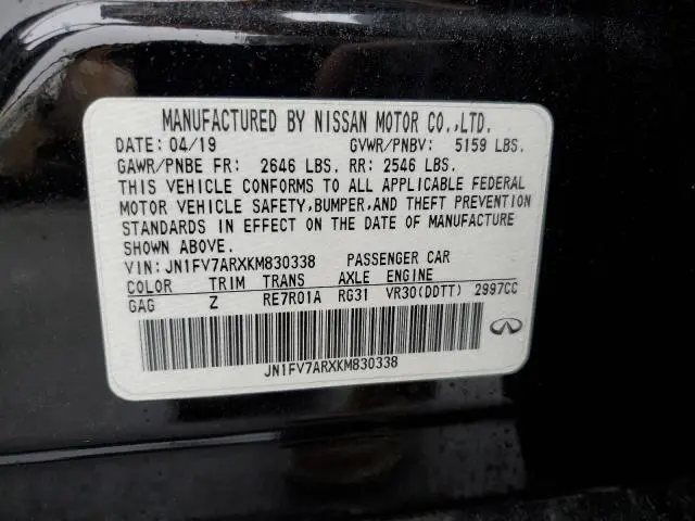 2019 INFINITI Q50 RED SPORT 400