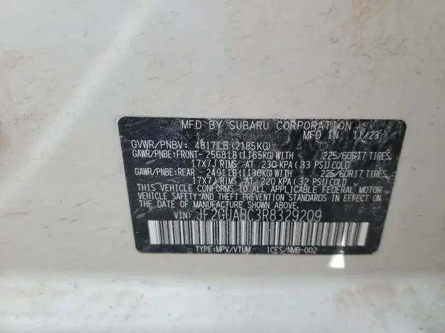 2024 SUBARU CROSSTREK   