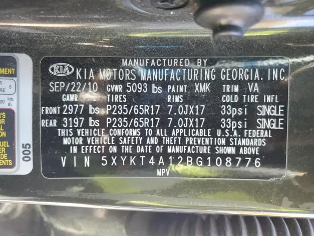 2011 KIA SORENTO BASE  