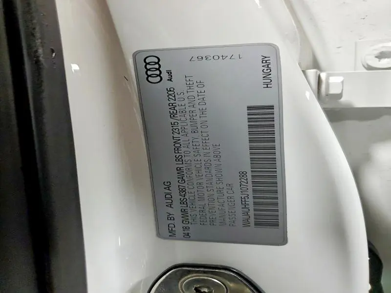 2018 AUDI A3 PREMIUM  