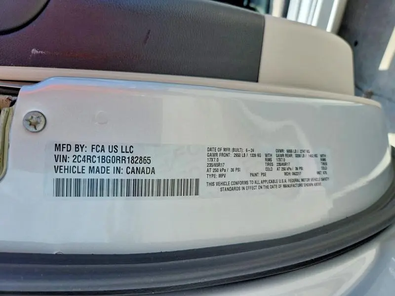 2024 CHRYSLER PACIFICA TOURING L  