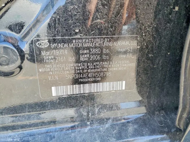 2014 HYUNDAI ELANTRA LIMITED  