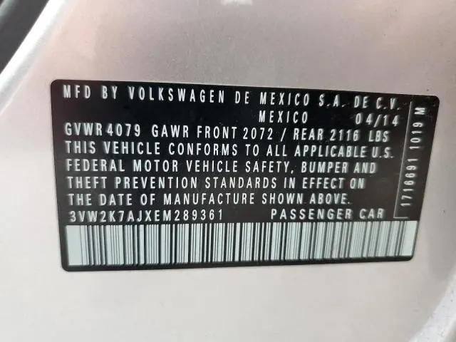 2014 VOLKSWAGEN JETTA BASE  