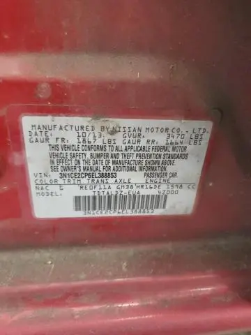 2014 NISSAN VERSA NOTE S  