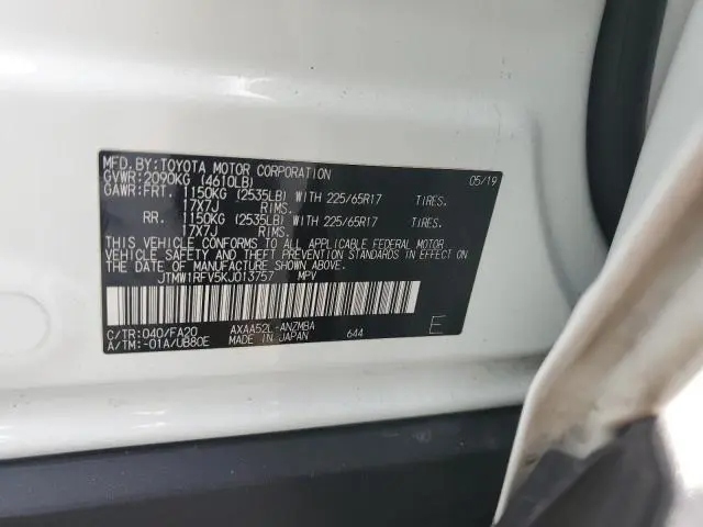 2019 TOYOTA RAV4 XLE