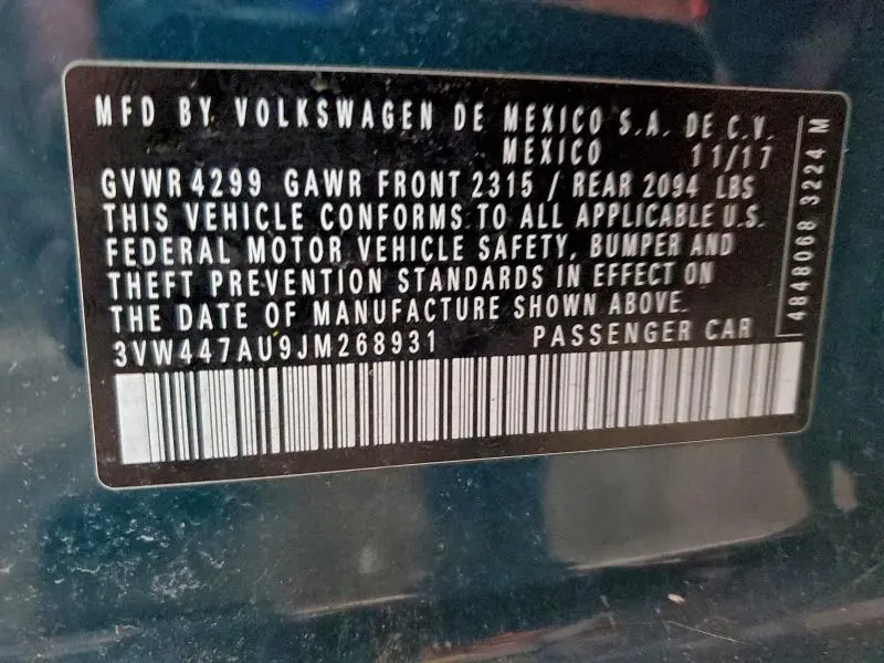 2018 VOLKSWAGEN GTI S/SE  