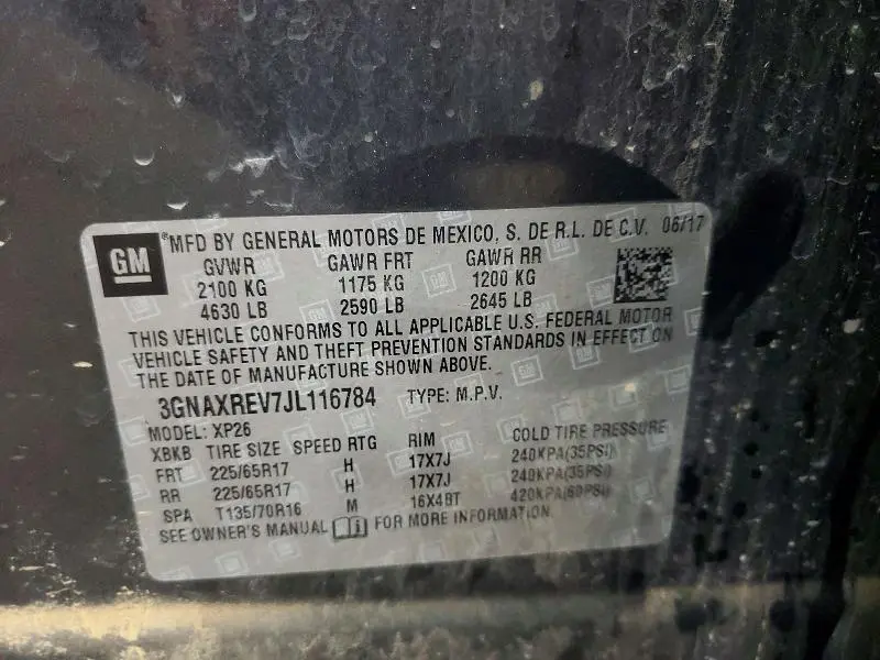 2018 CHEVROLET EQUINOX LS  