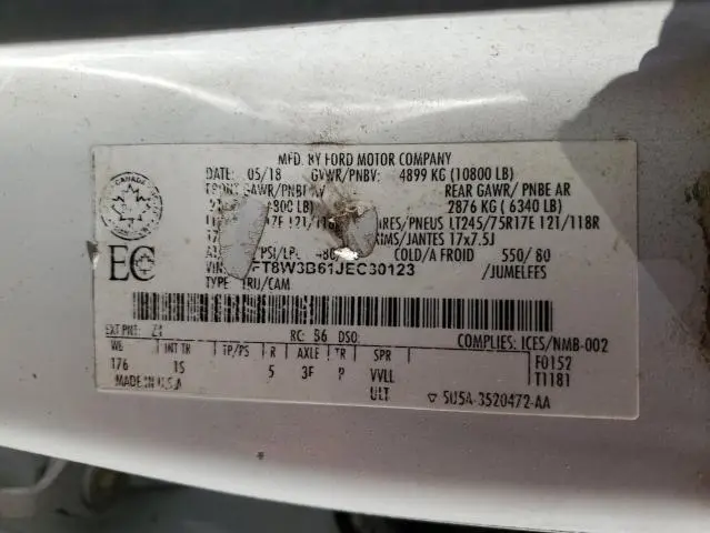 2018 FORD F350 SUPER DUTY  