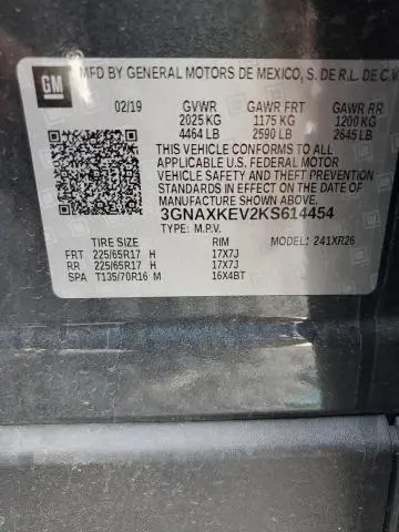 2019 CHEVROLET EQUINOX LT  