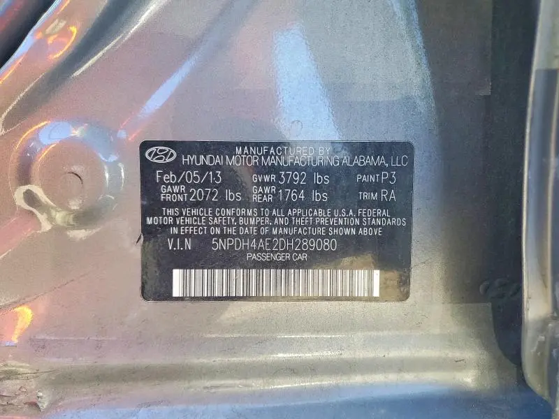 2013 HYUNDAI ELANTRA GLS  