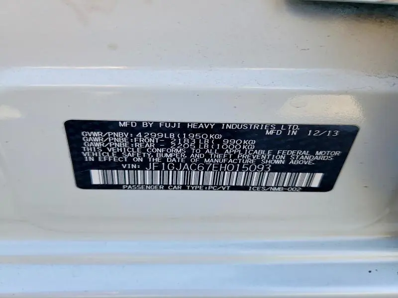 2014 SUBARU IMPREZA PREMIUM  