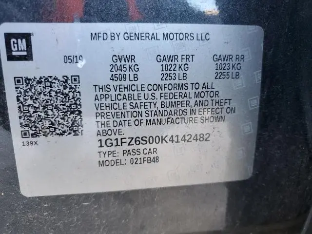 2019 CHEVROLET BOLT EV PREMIER  