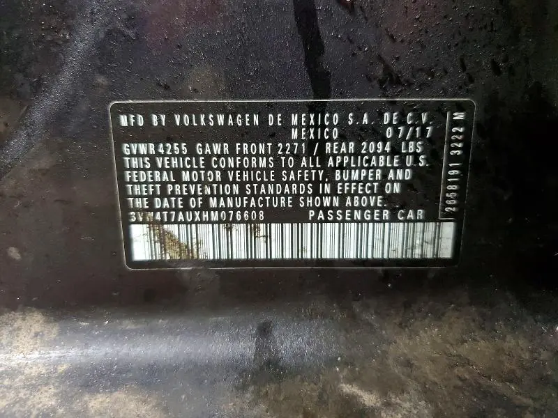 2017 VOLKSWAGEN GTI S  