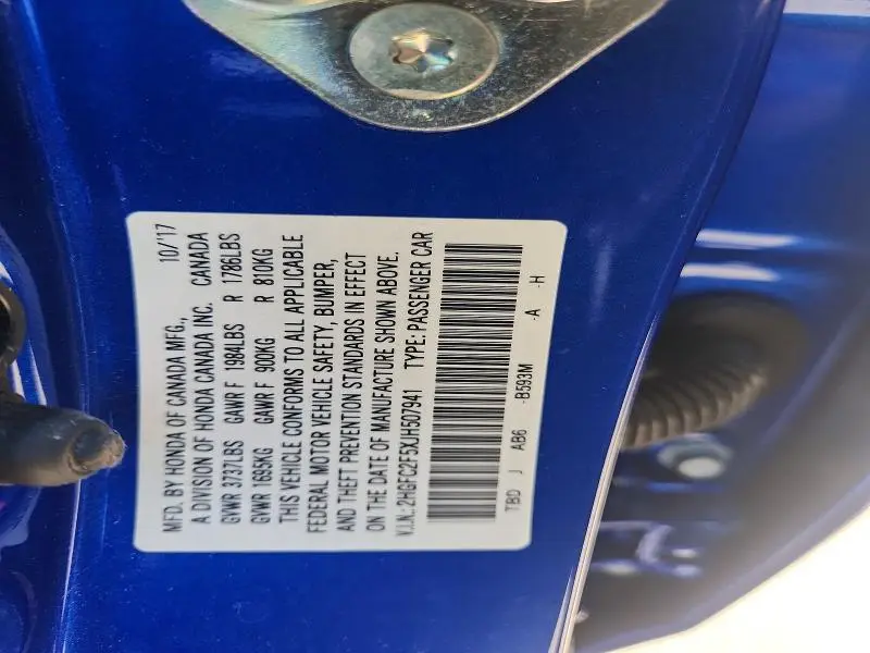 2018 HONDA CIVIC LX  