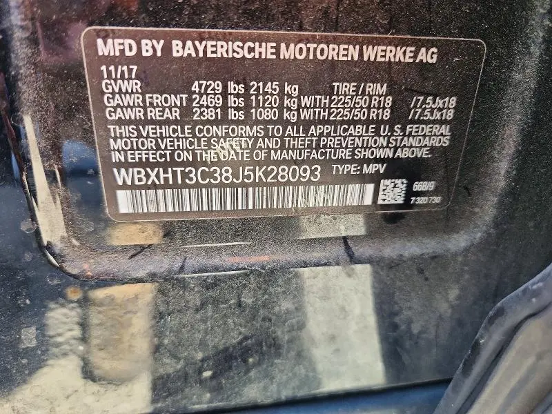 2018 BMW X1 XDRIVE28I  