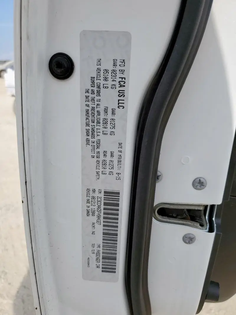 2015 CHRYSLER 300 LIMITED  