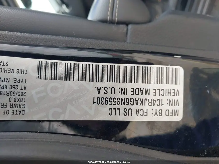 2022 JEEP GRAND CHEROKEE L LAREDO 4X4