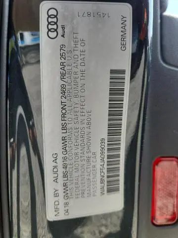 2018 AUDI A5 PREMIUM PLUS  