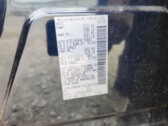 2019 INFINITI QX60 LUXE  