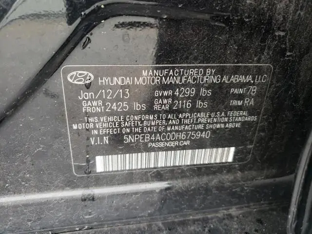 2013 HYUNDAI SONATA GLS