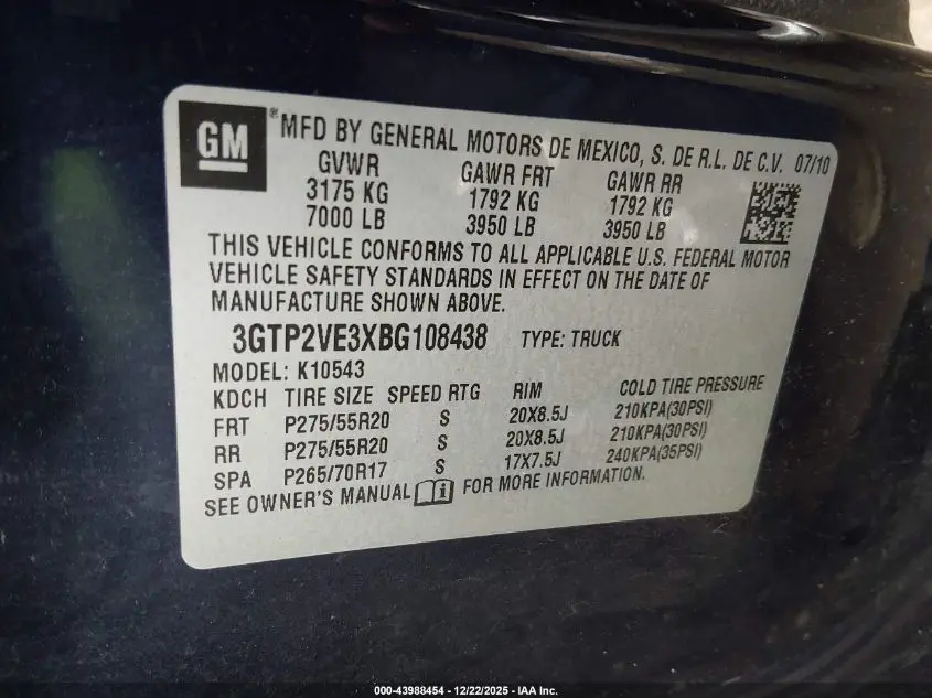 2011 GMC SIERRA 1500 SLE