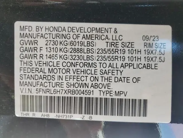 2024 HONDA ODYSSEY SPORT  