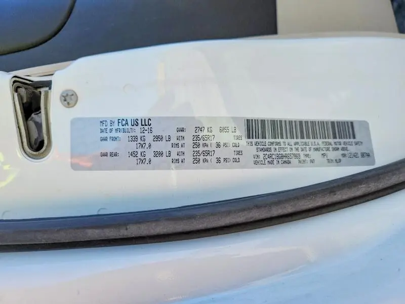 2017 CHRYSLER PACIFICA TOURING L  