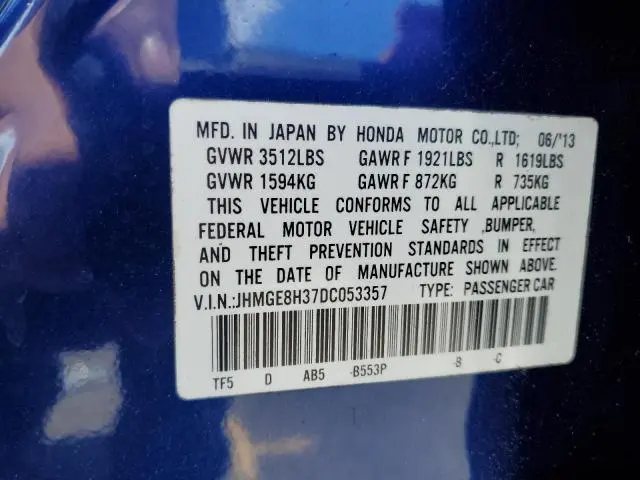 2013 HONDA FIT   
