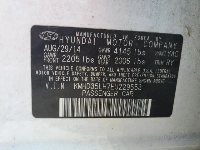 2014 HYUNDAI ELANTRA GT   