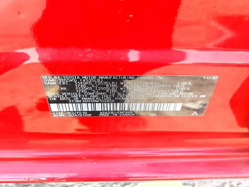 2011 TOYOTA RAV4 BASE  