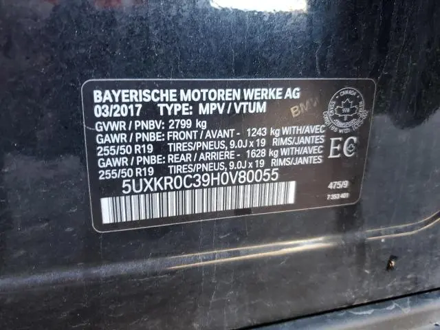 2017 BMW X5 XDRIVE35I  