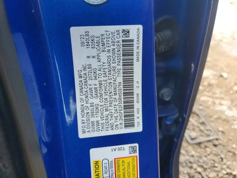 2024 HONDA CIVIC SPORT  