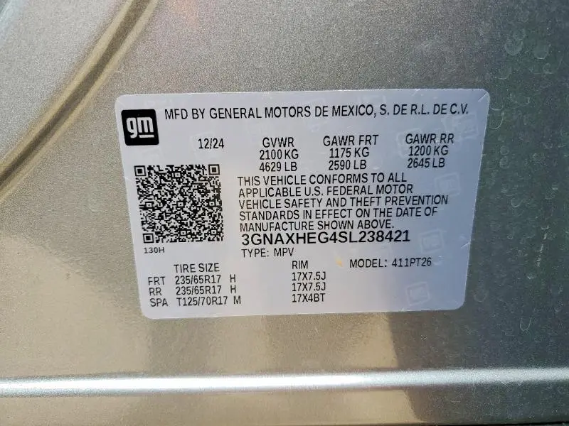 2025 CHEVROLET EQUINOX LT  