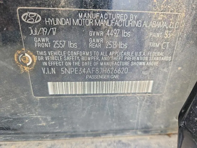 2018 HYUNDAI SONATA SPORT  