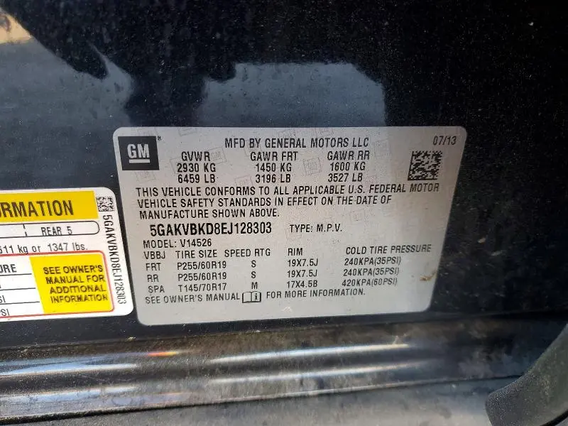 2014 BUICK ENCLAVE   