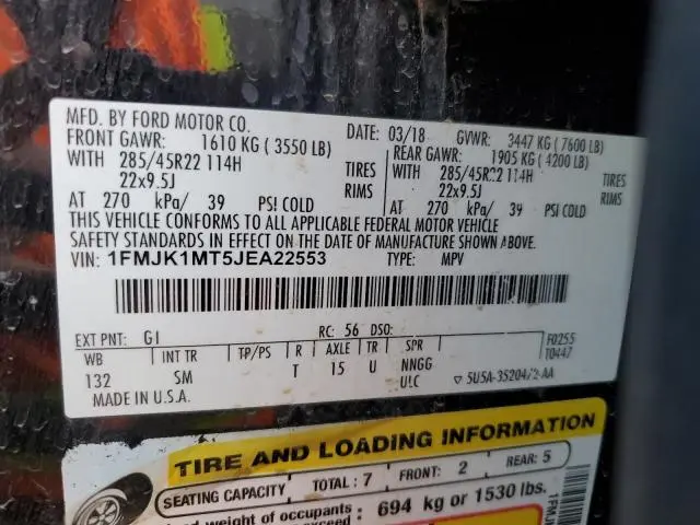 2018 FORD EXPEDITION MAX PLATINUM  