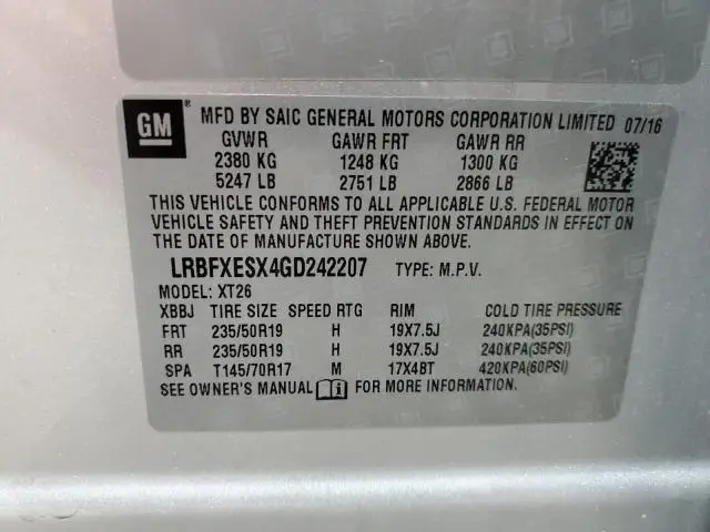 2016 BUICK ENVISION PREMIUM  