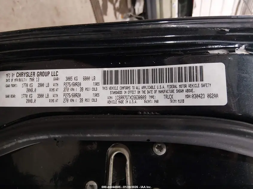 2013 RAM 1500 BIG HORN