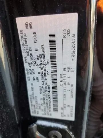 2019 FORD F150 SUPERCREW  