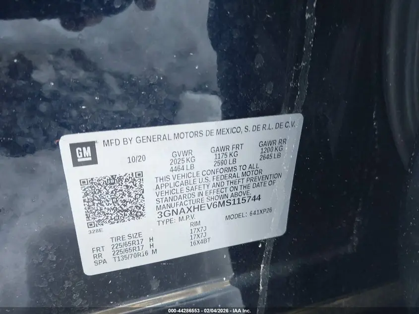 2021 CHEVROLET EQUINOX FWD LS