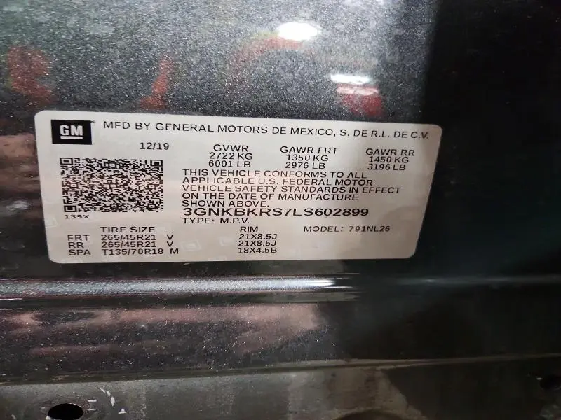 2020 CHEVROLET BLAZER RS  