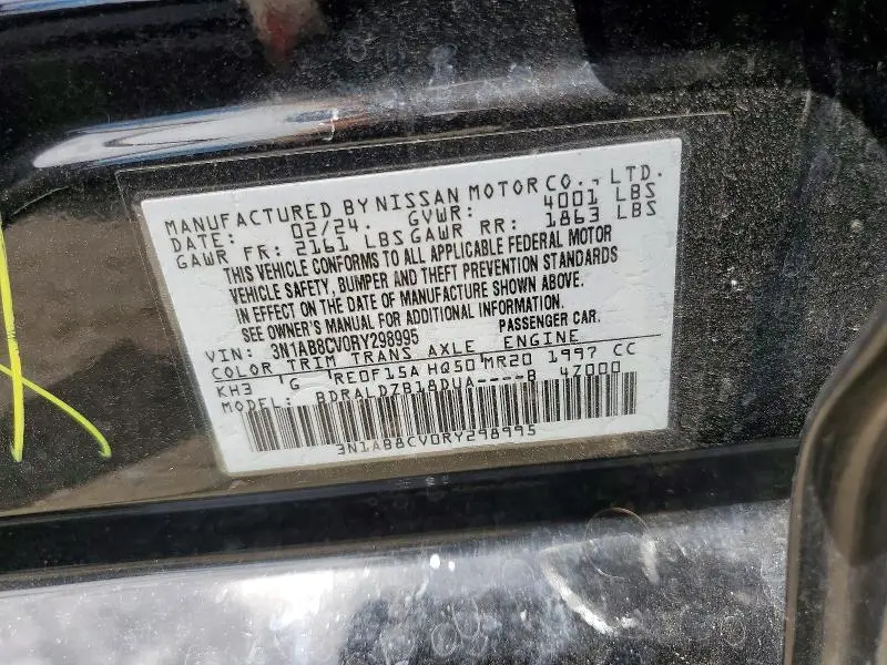 2024 NISSAN SENTRA SV  