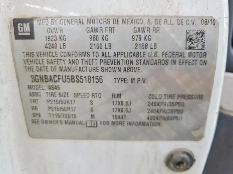 2011 CHEVROLET HHR LT  