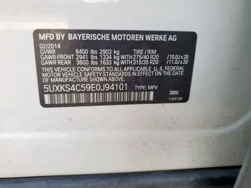 2014 BMW X5 XDRIVE35D  