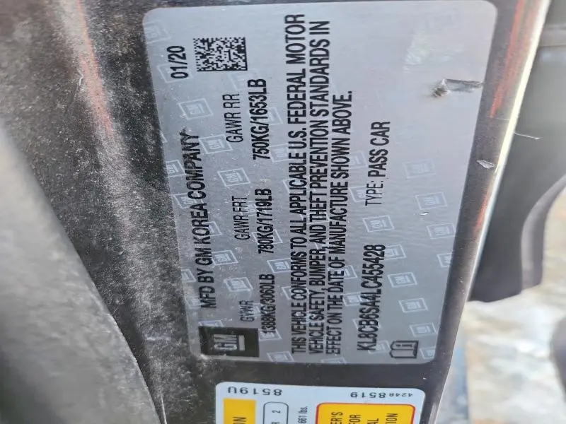 2020 CHEVROLET SPARK LS  