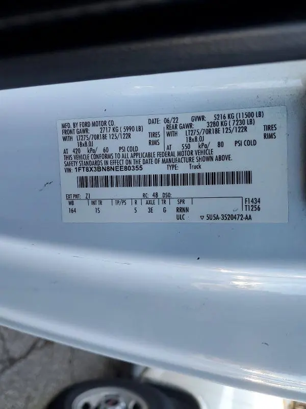 2022 FORD F350 SUPER DUTY  