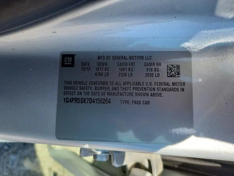 2013 BUICK VERANO CONVENIENCE  